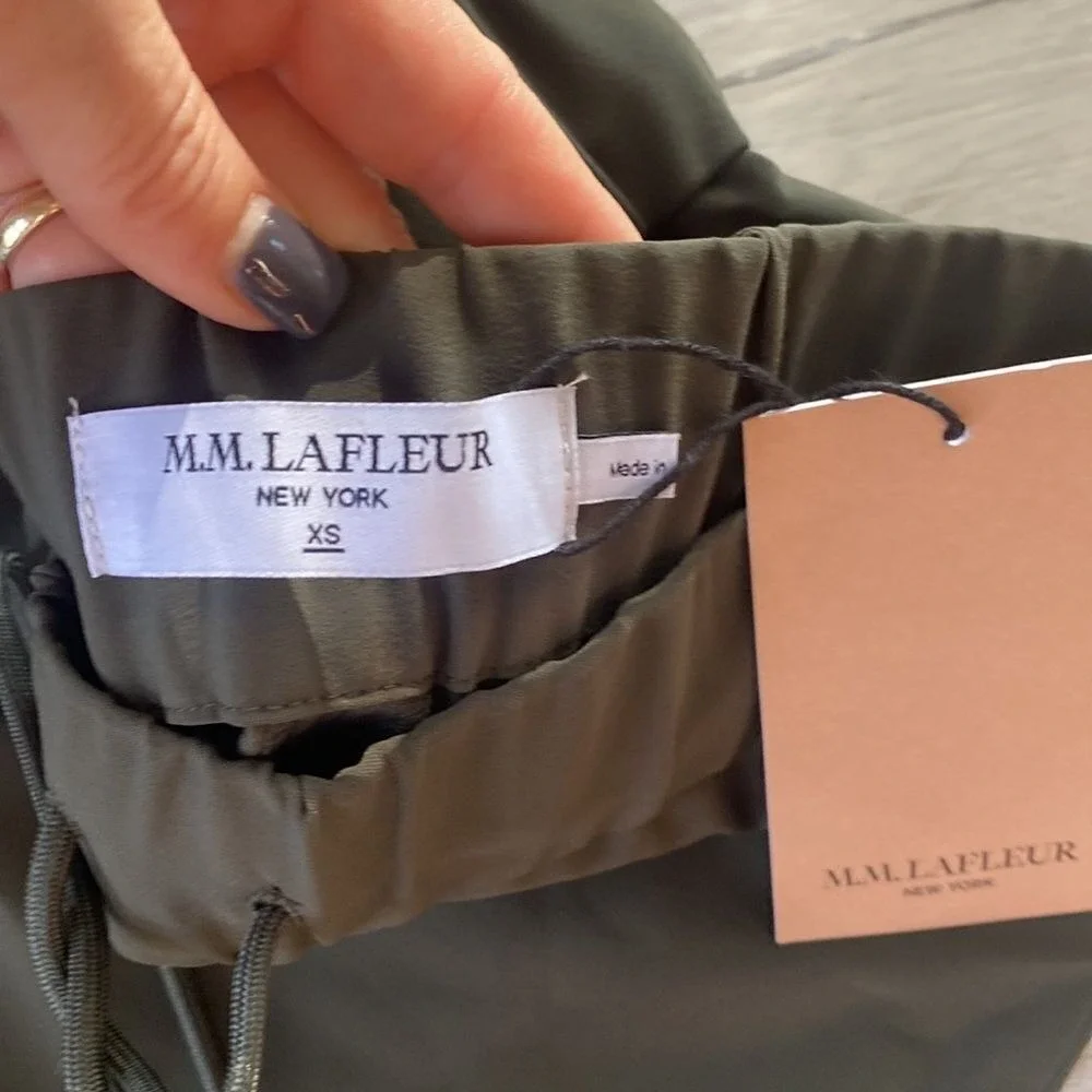 M.M Lafleur The Delaney 1.0 OrigamiTech Jogger Olive‎ Size XS New With Tags_2